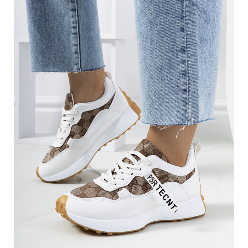 Weiße Damen-Sneakers von Bommel 1