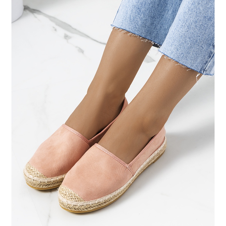 Rosafarbene Damen-Espadrilles von Bibiana 1