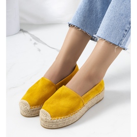 Gelbe, durchbrochene Espadrilles von Capelle 1