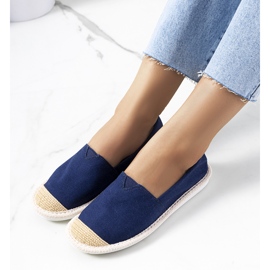 Marineblaue Espadrilles für Damen von Tanner 1