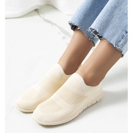 Santen beige Sportturnschuhe 1