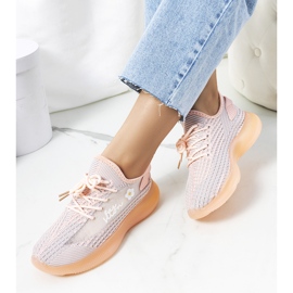 Sportliche Turnschuhe für Damen von Molema in Rosa grau 1