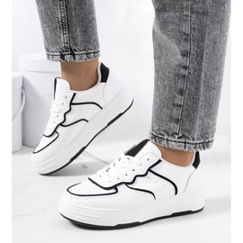 Bieke-Turnschuhe für Damen, weiß und schwarz 1