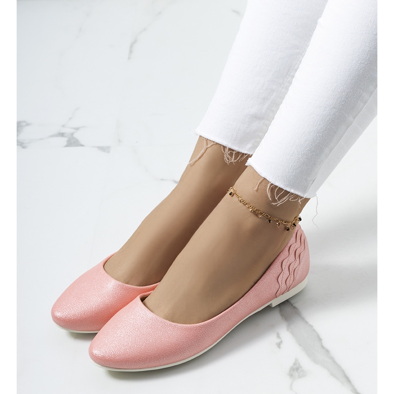 Philippas rosa glänzende Ballerinas 1