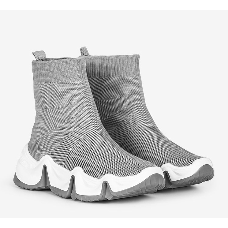 Graue High-Top-Sneakers von Barnett 1