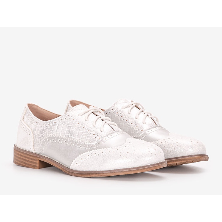 Silberne Halbschuhe für Damen von Hershey 1