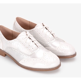 Silberne Halbschuhe für Damen von Hershey silber- 2