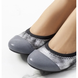 Marlin Polka Dot Silber Ballerinas 1