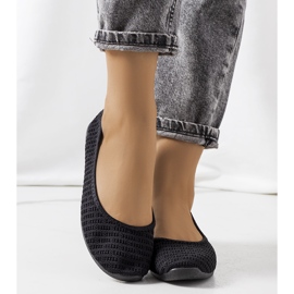 Schwarze durchbrochene Ballerinas von Holmen 1