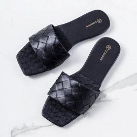 Schwarze, flache Pumps von Mabel 1