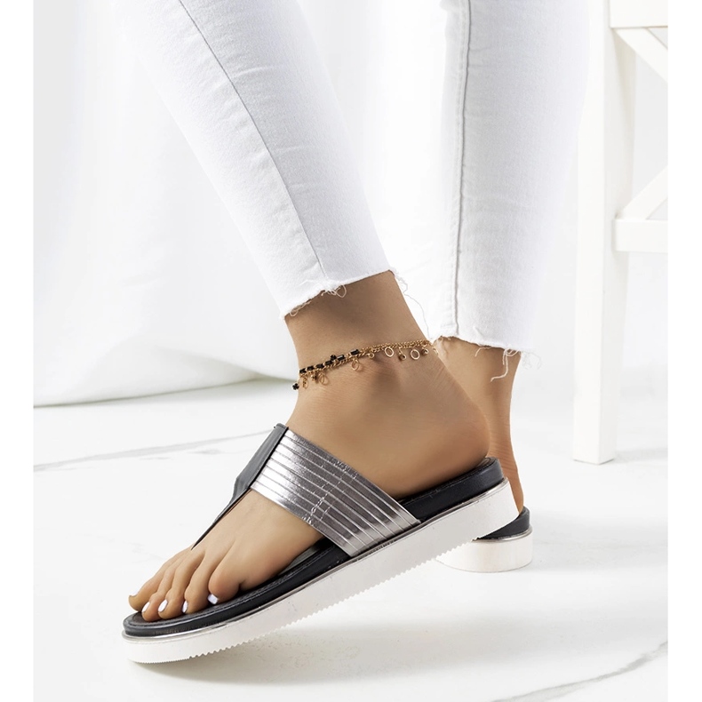 Schwarze Metallic-Murilo-Hausschuhe 1