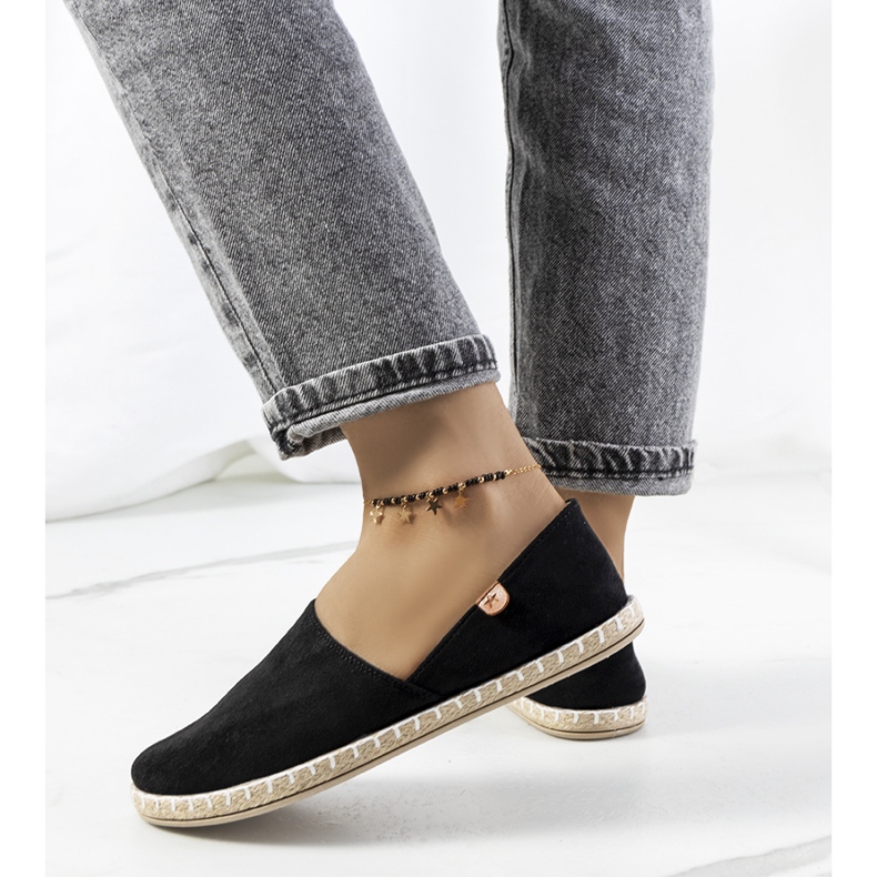 Schwarze Jacquet Damen-Espadrilles 1