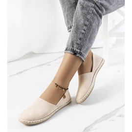 Beige Jacquet Damen-Espadrilles 1