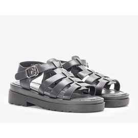 Bradams schwarze Damensandalen 1