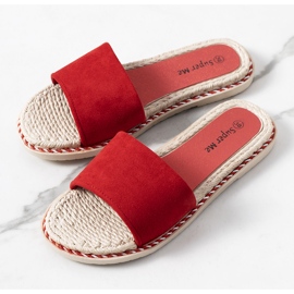 Rote Pantoffeln für Damen von Staton 1