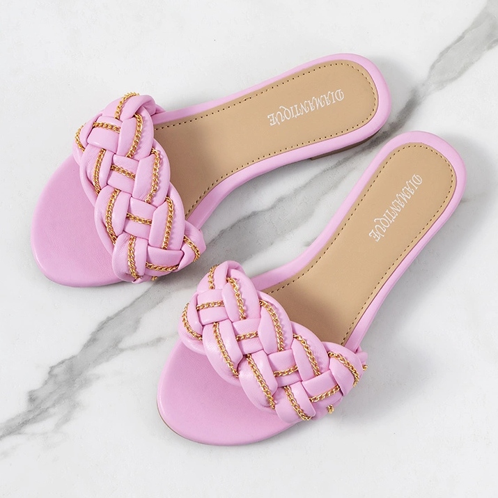 Elegante Correra-Hausschuhe in Rosa 1