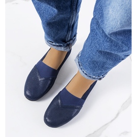 BM Boirs Sneaker aus marineblauem Leder 1