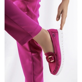 Rosa Loafer auf der Campini-Plattform lila 1