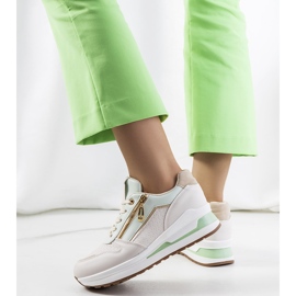 Allentown cremefarbene Turnschuhe mehrfarbig 1