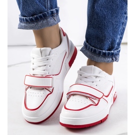 Rote Kadie-Sneaker für Damen weiß 1