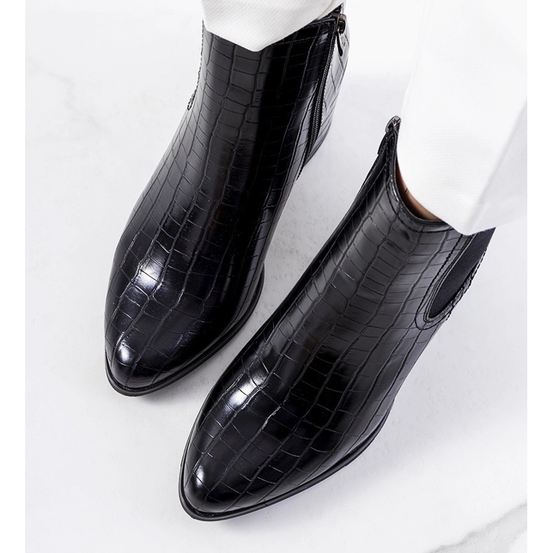 Schwarze Easthaven-Stiefel 1