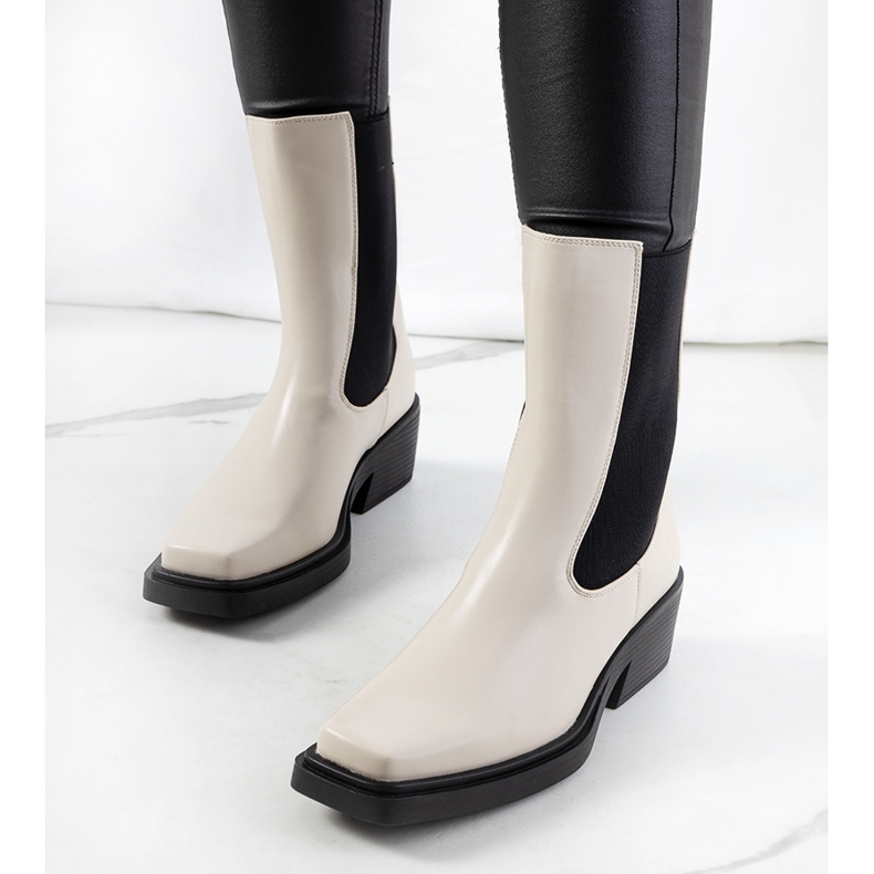 Beige Maret-Stiefel 1