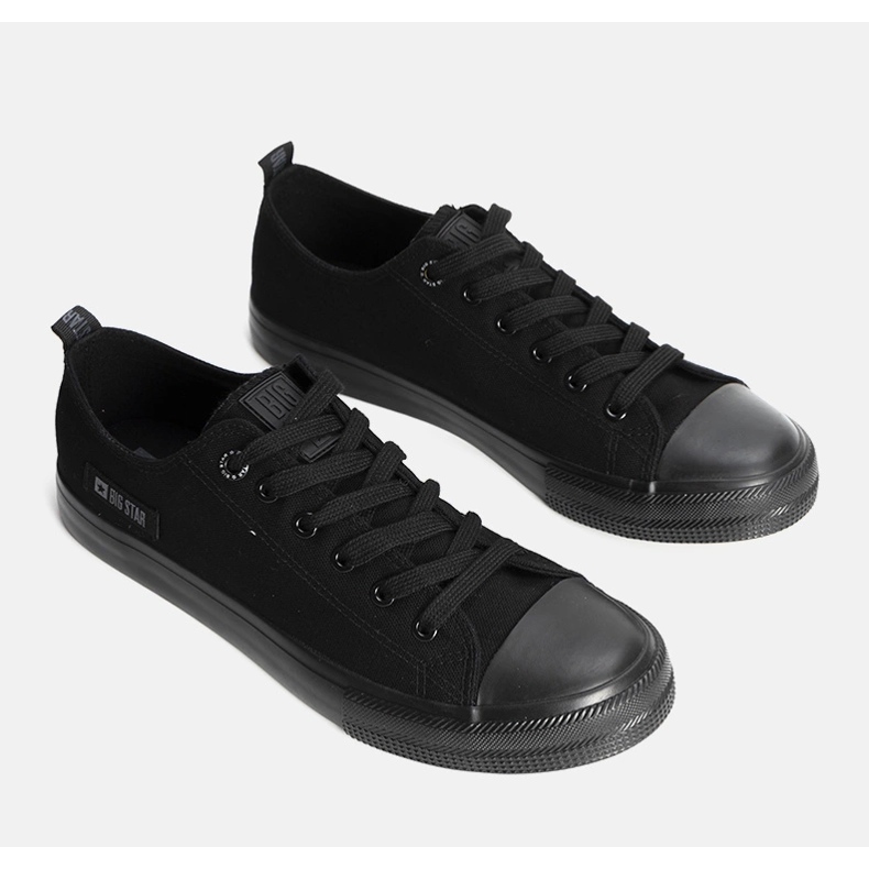 Schwarze Herrenturnschuhe Big Star KK174007 1