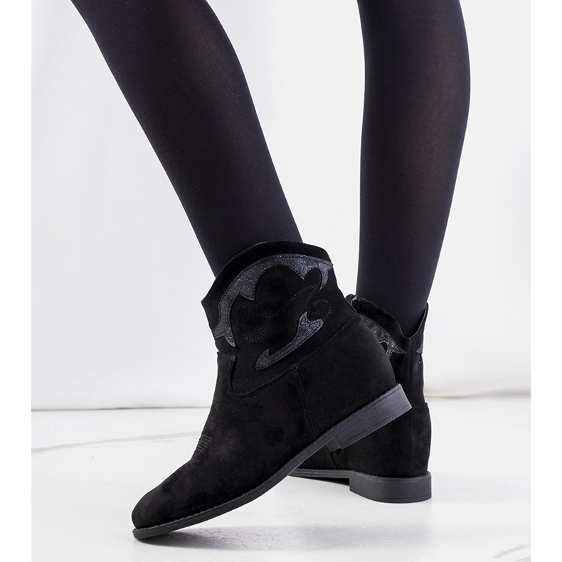 Velhas schwarze Cowboystiefel 1