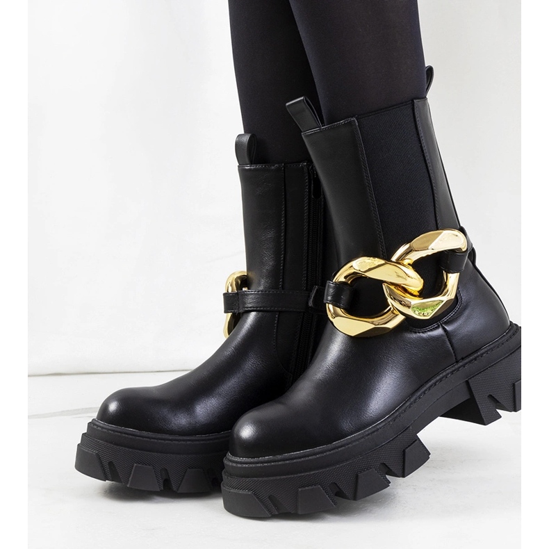 Schwarze Croydon-Stiefel 1