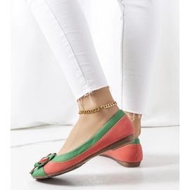 Grüne Ballerinas mit Schleife von Eske 1