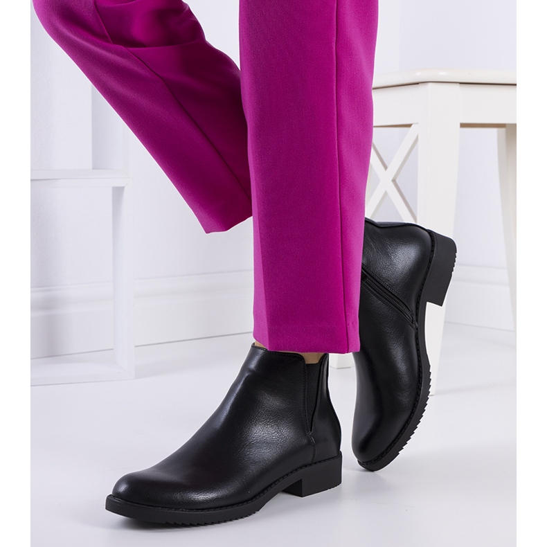 Schwarze Jodhpur-Stiefel von Nagoya 1