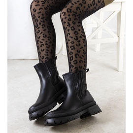 Schwarze Frei-Stiefel für Damen 1