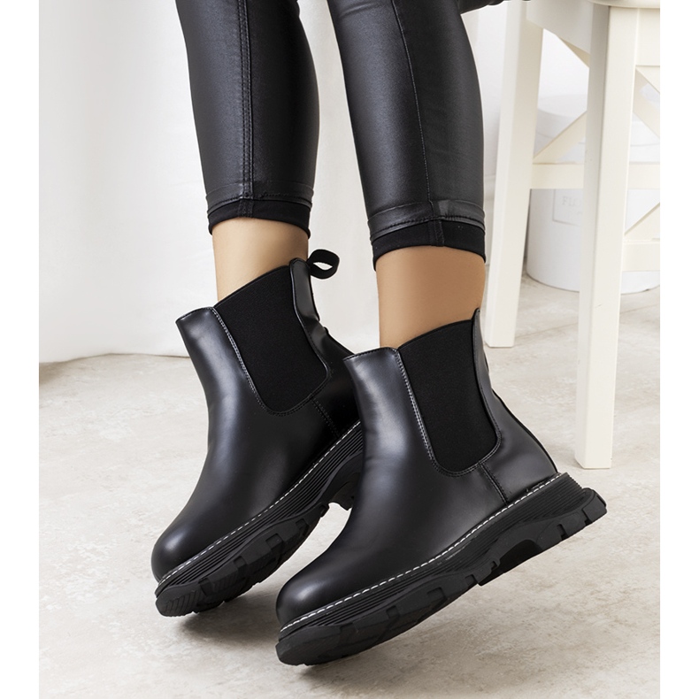 BM Schwarze Damenstiefel von Pilar 1