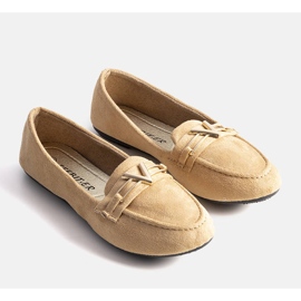 Beigefarbene Gimen-Slipper für Damen 1