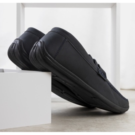 BM Marineblaue Herren-Slipper von Pearse navy blau 2