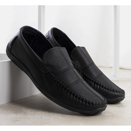 BM Schwarze Cordle-Slipper für Herren 2