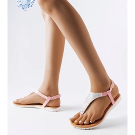 Falls rosafarbene Damensandalen 1