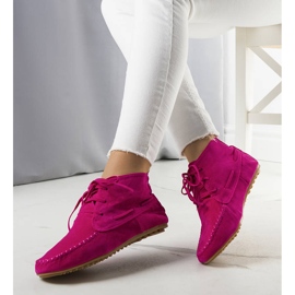 BM Rosa Lalo Öko-Wildlederstiefel 1