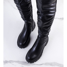 PA1 Schwarze Stiefel auf der Khadim-Plattform 1