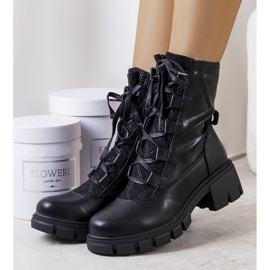 PA1 Schwarze Alcaraz-Stiefel für Damen 1