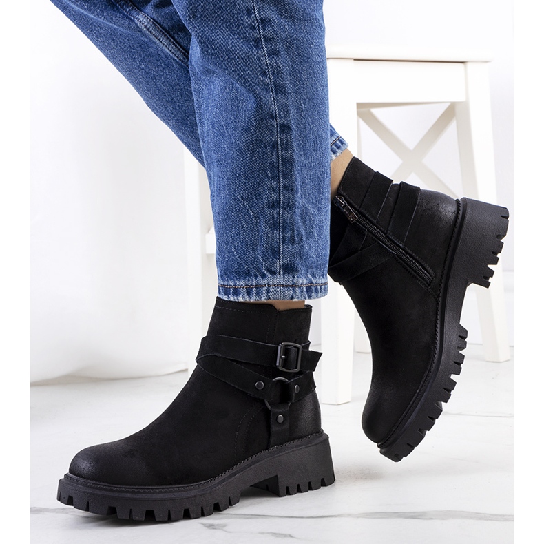 PA1 Schwarze Piave-Stiefel für Damen 1