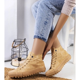 Braune isolierte Turnschuhe Big Star GG274072 beige 1