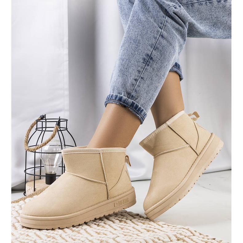 Beige Schneestiefel für Damen Big Star KK274290 1