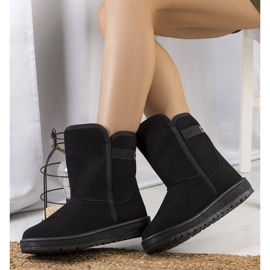 Schwarze Schneestiefel Big Star KK274618 2