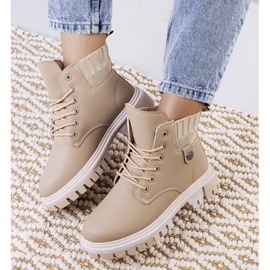 PA1 Beige Damenstiefel von Odell 2