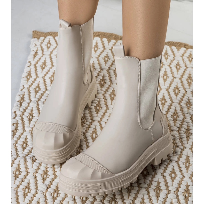 Beige Damenstiefel Crispo 1