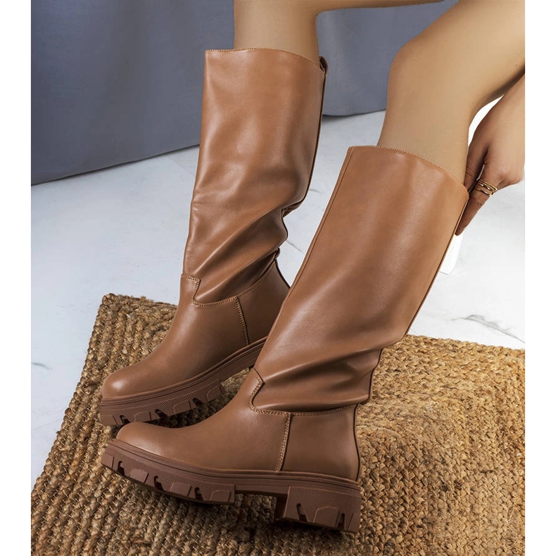 Braune isolierte Stiefel von Romelio 1