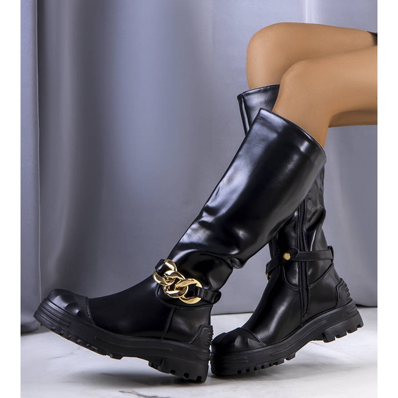 PA1 Schwarz isolierte Cerreto-Stiefel 2