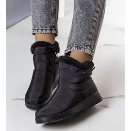 Inna Schwarze isolierte Schneestiefel von Fiedler 1