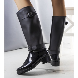 Schwarze hohe Stiefel von Lahti 1